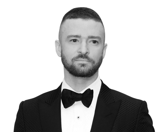 Singer Justin Timberlake Transparent Png (black)