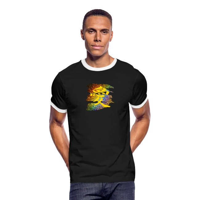 Ringer T Shirt Png Image (black)