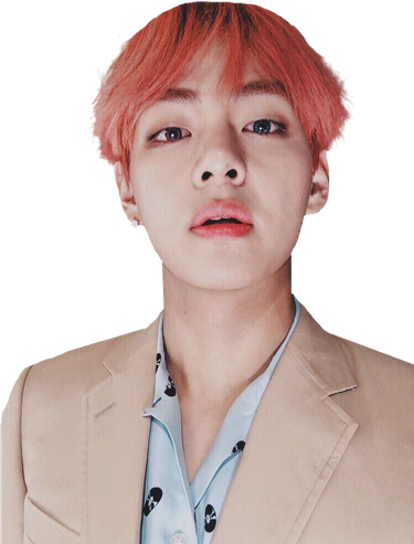 Singer Taehyung Png File (black, silver)