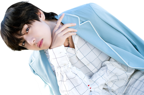 Singer Taehyung Png Picture (black, silver, lavender, white)