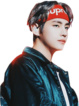 Singer Taehyung Transparent Png (black)