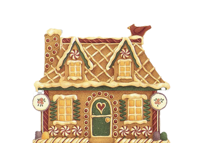 Gingerbread House Png Hd (beige, black, chocolate, salmon)