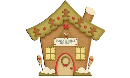 Gingerbread House Transparent Images Png (black, chocolate, salmon)