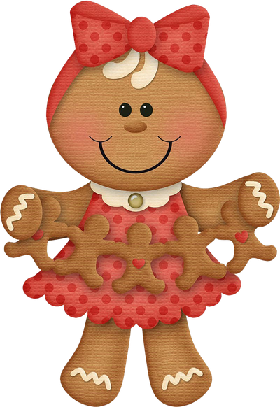 Gingerbread Woman Png Transparent Image (black, chocolate, salmon)