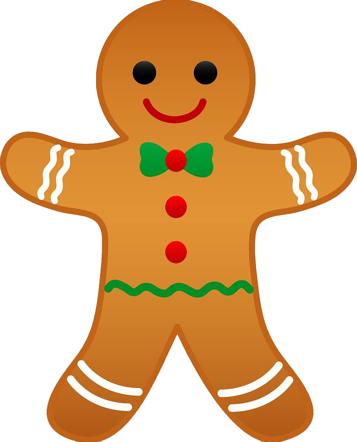 Gingerbread Woman Transparent Png (chocolate, white)