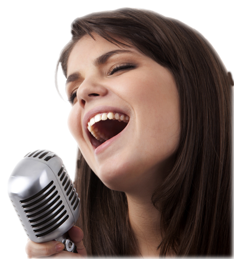 Singing Png Transparent Image (black, white)