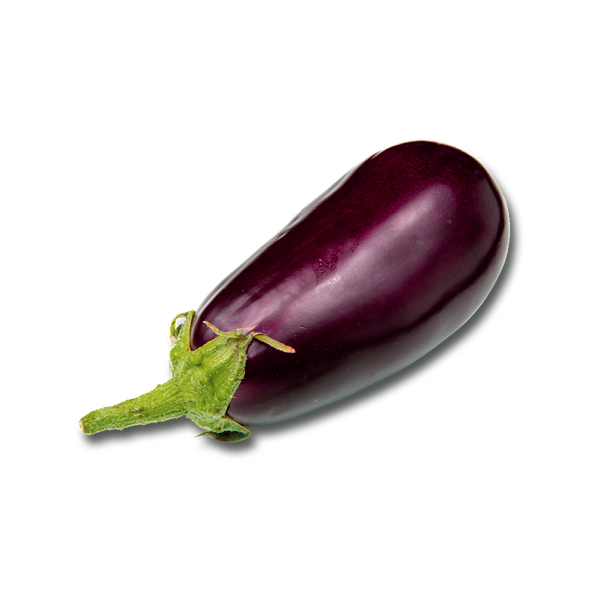 Single Brinjal Eggplant Png File (black)