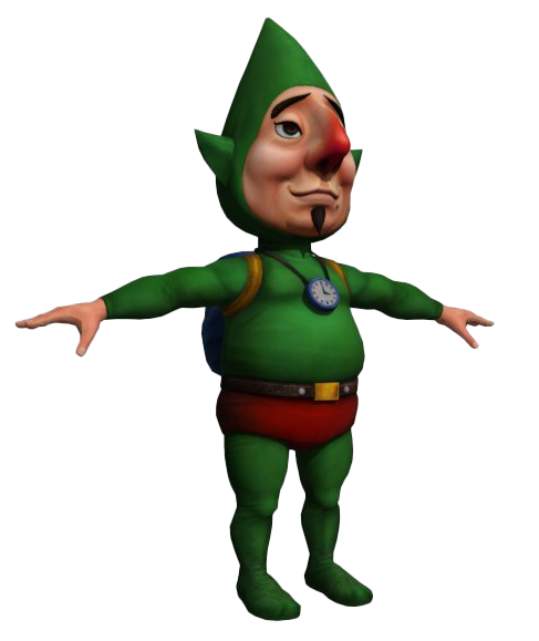 Tingle Png Photo (black, green, white)