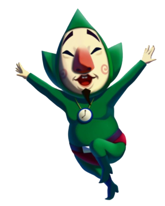 Tingle Png Transparent Image (beige, green, white)