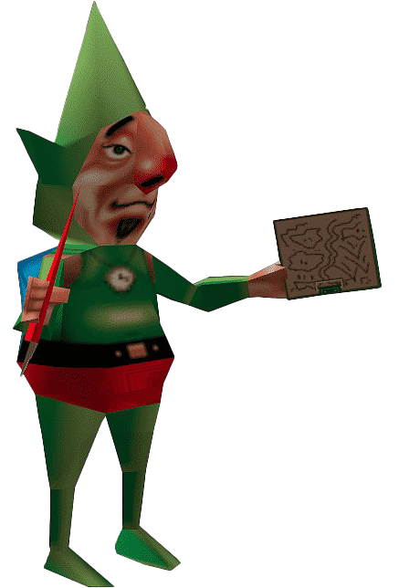 Tingle Png Transparent Picture (maroon, black, white)