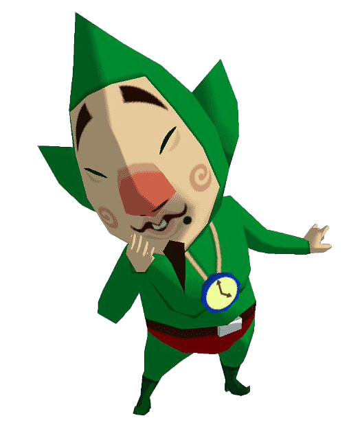 Tingle Png Transparent (gray, silver, green, white)