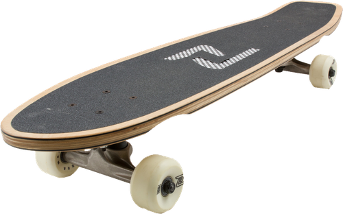 Single Skateboard Png Image (black, gray)