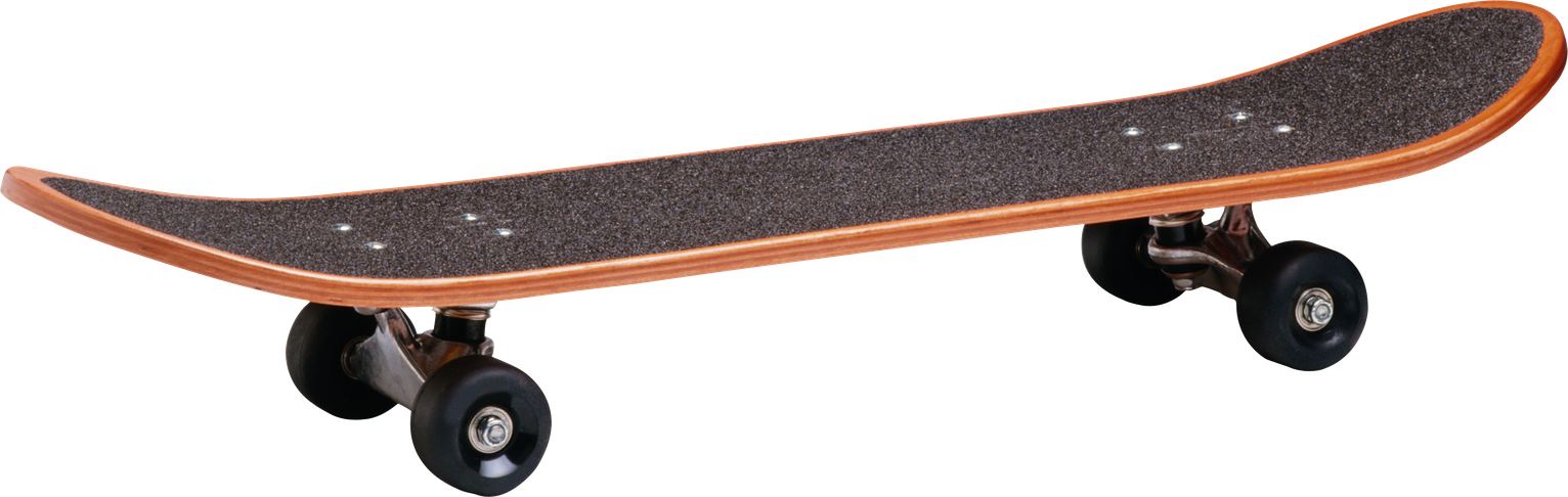 Single Skateboard Png Transparent Image (black, indigo, gray)