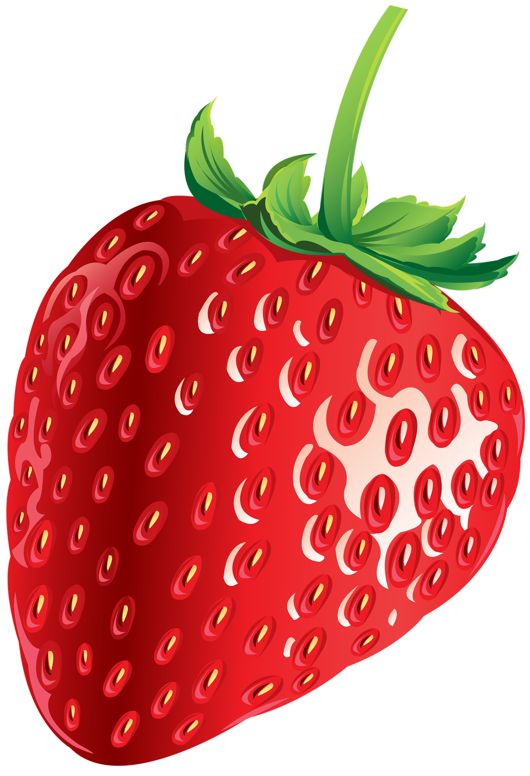 Single Strawberries Png Image (black, red, maroon)