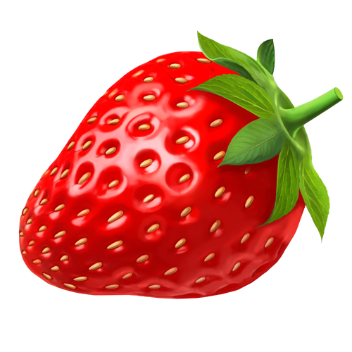 Single Strawberries Png Photo (black, red, maroon)