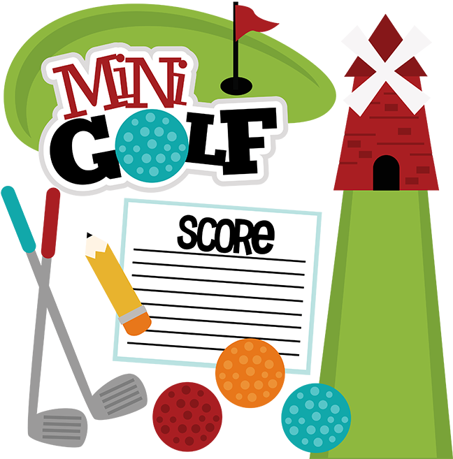 Mini Golf Png Image (gray, maroon, olive, black, white)