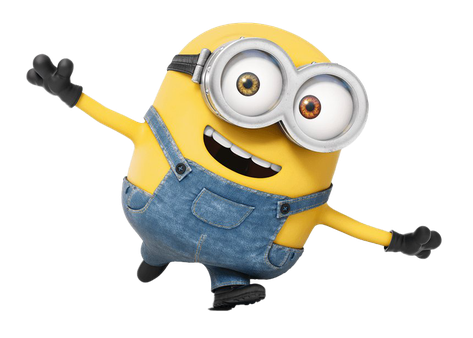 Minions Png Free Download (indigo, black, salmon)