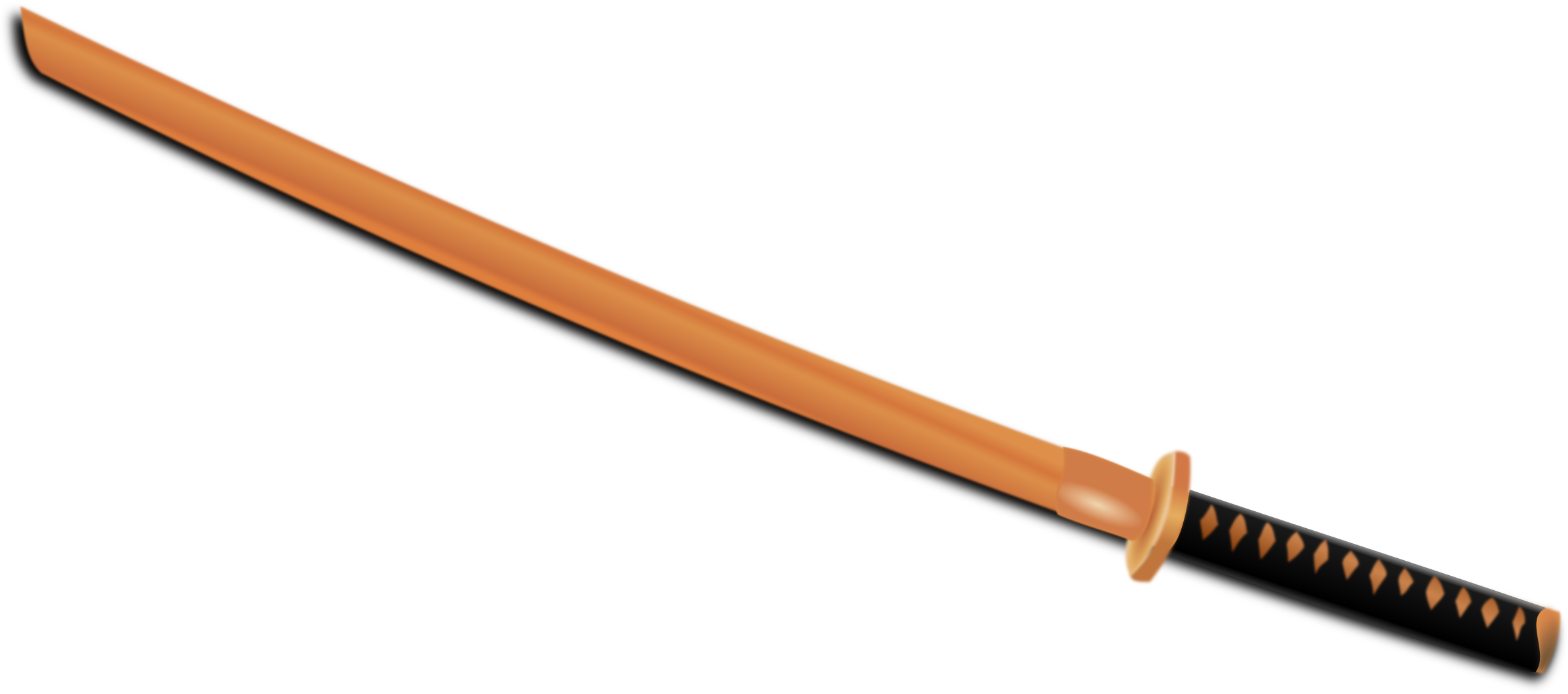 Ninja Katana Png Image (black, chocolate)