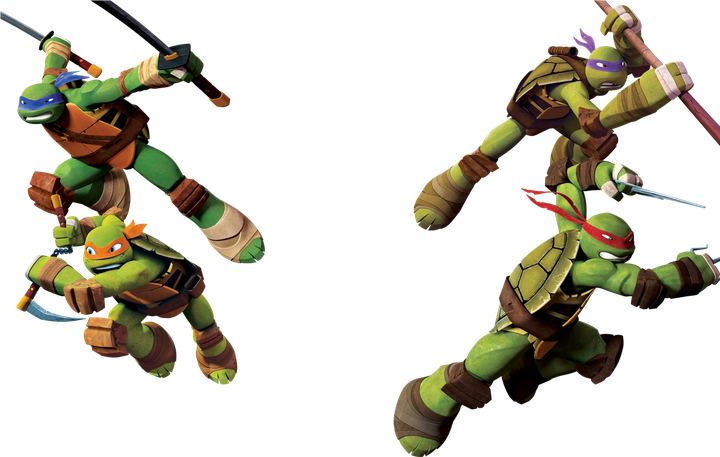 Ninja Turtles Download Png Isolated Image (black)