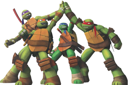 Ninja Turtles Png Hd (white, black)