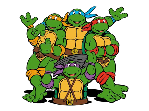 Ninja Turtles Png Photo (olive, black, orange)