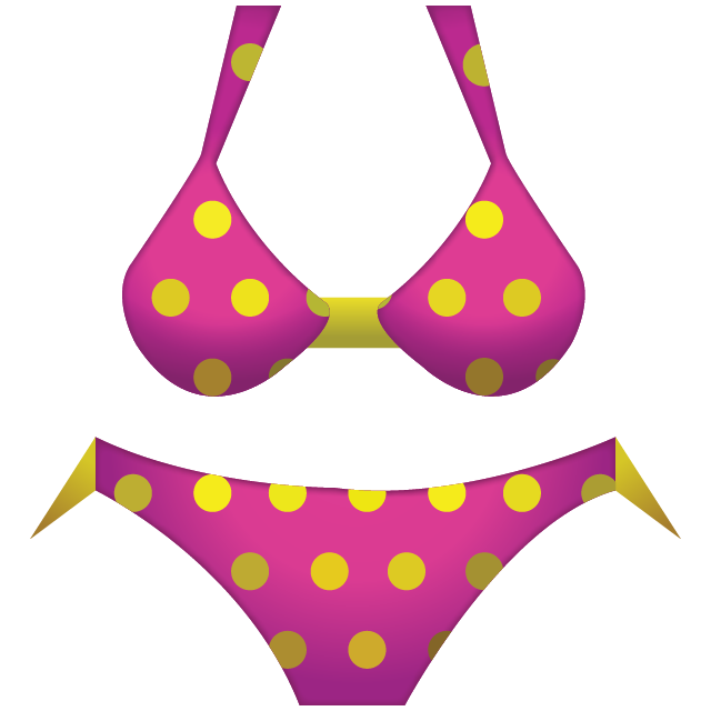 Pink Bikini Png (purple, salmon, white)