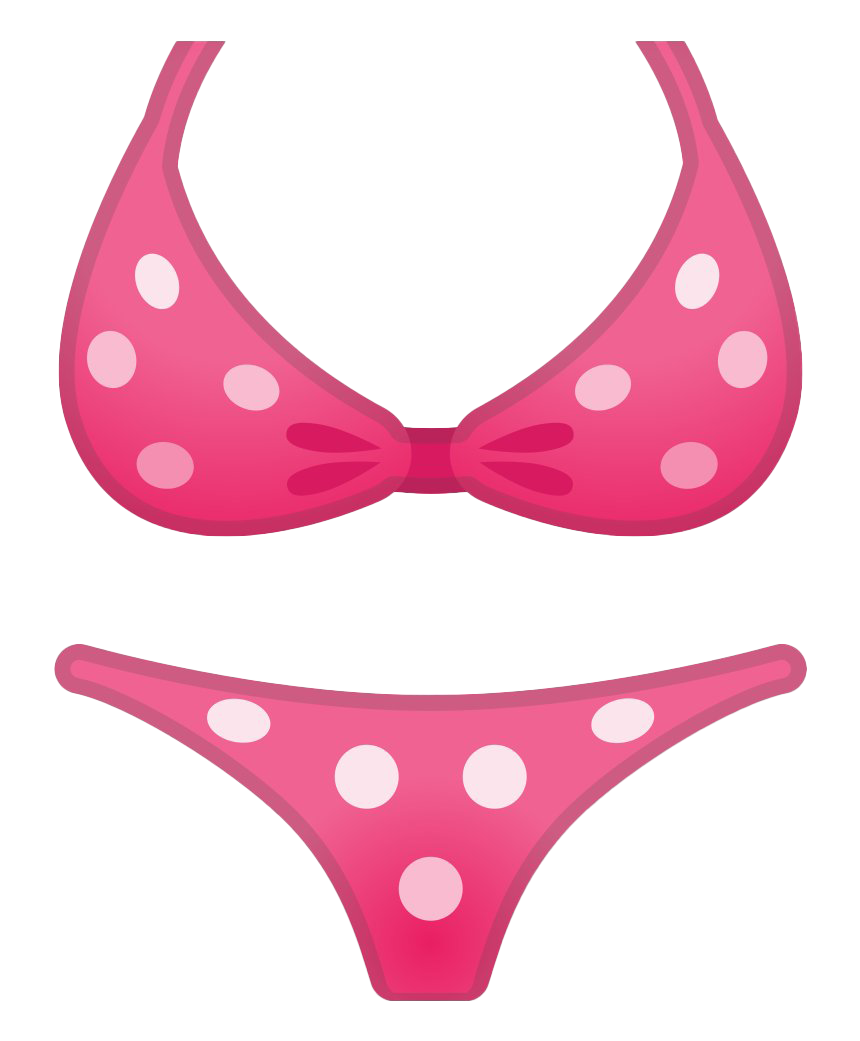 Pink Bikini (beige, salmon, white)