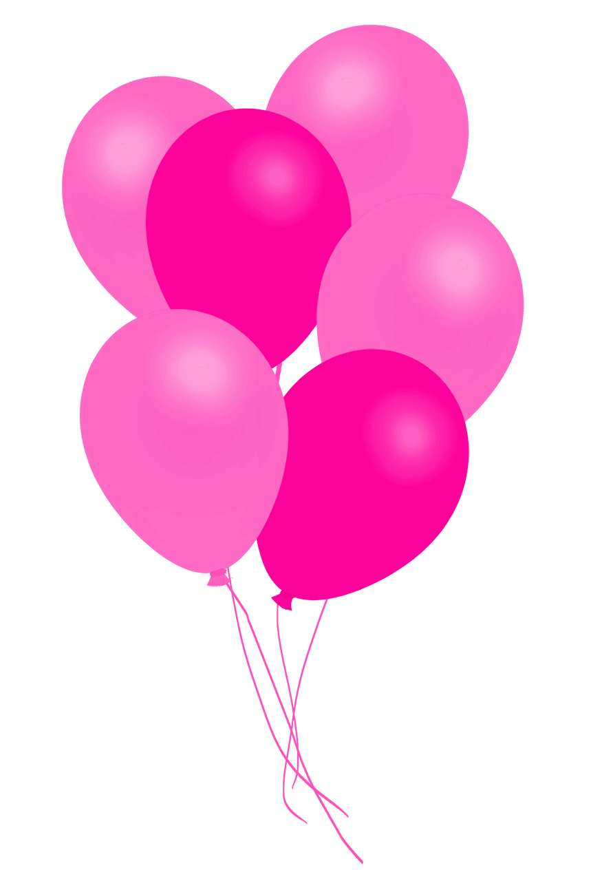 Pink Bunch Of Balloons Png Image (white, pink, purplish red, violet)