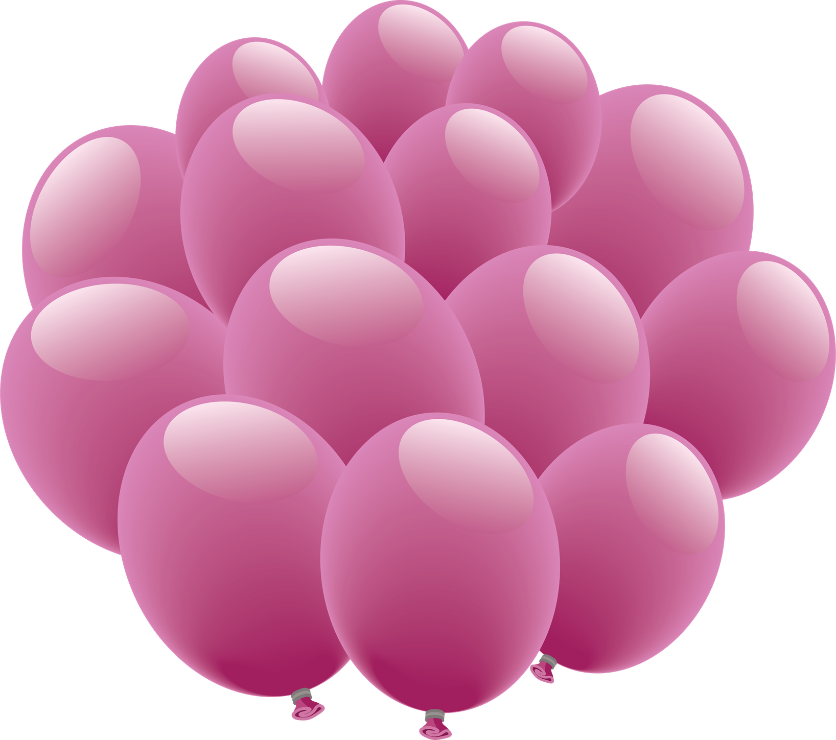 Pink Bunch Of Balloons Png Photos (black, gray, salmon)