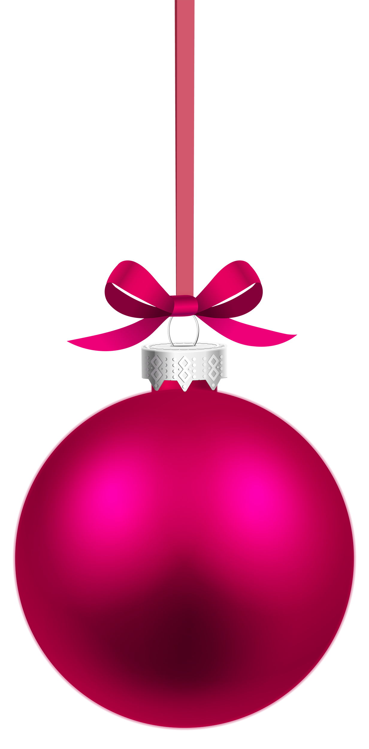 Pink Christmas Png Image (white, plum, purple, red, salmon)