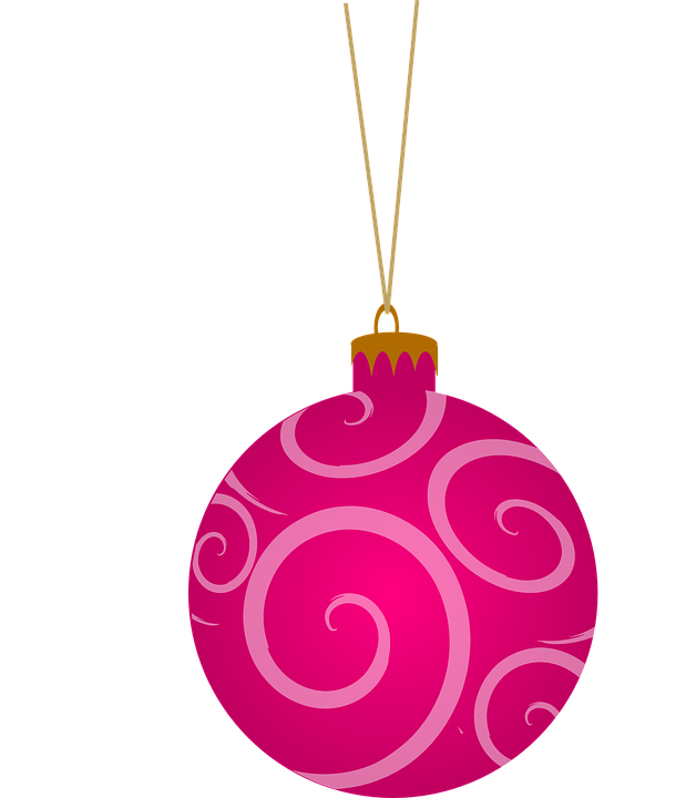 Pink Christmas (purple, black, white)