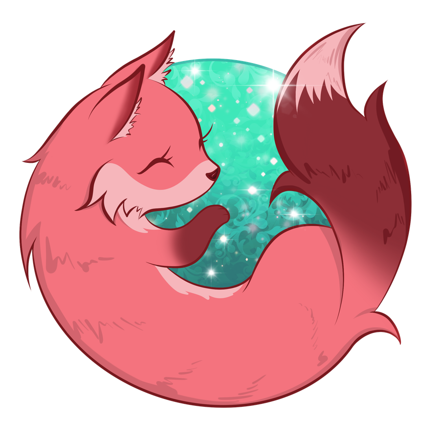 Pink Cool Firefox Transparent Png (salmon, white, black, maroon, pink)