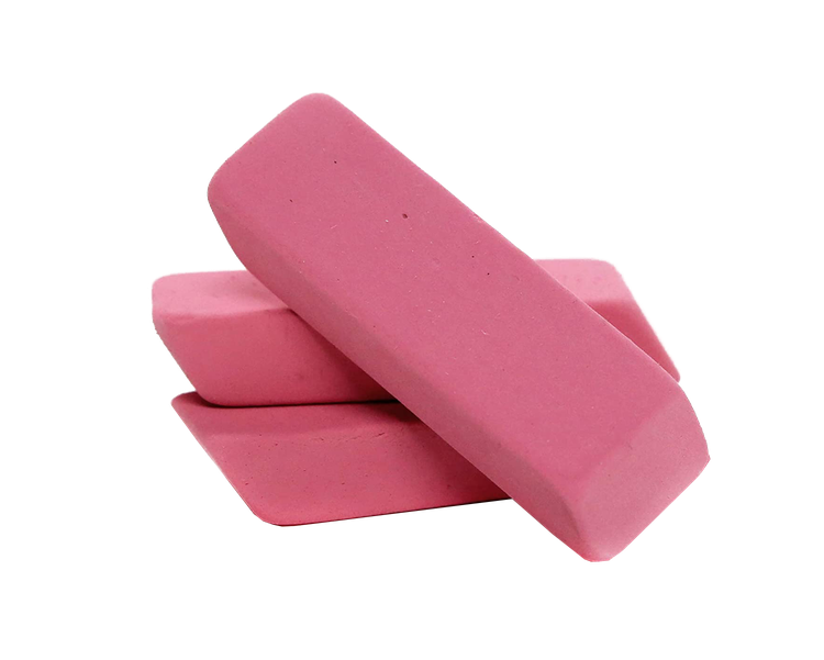 Pink Eraser Png Transparent (black, salmon, white)