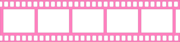 Pink Filmstrip Transparent Background (pink, white, salmon, lavender)