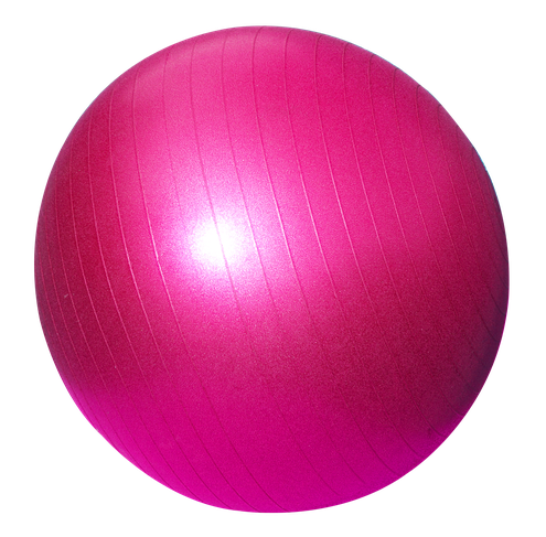 Pink Fitness Ball Transparent Png (white, purple, black)