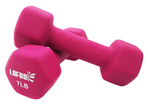 Pink Fitness Dumbbells Transparent Png (purple, black)