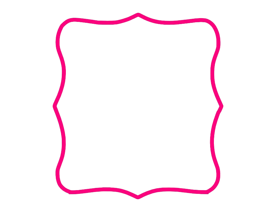 Pink Frame Png Clipart (purple, white)