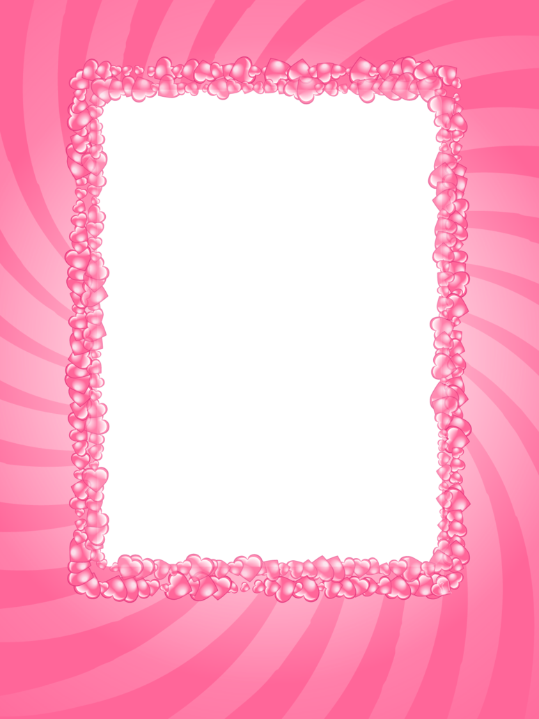 Pink Frame Png High Quality Image (black, salmon)