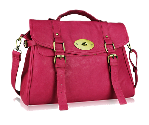 Pink Handbag Png Image (chocolate, purple, black)