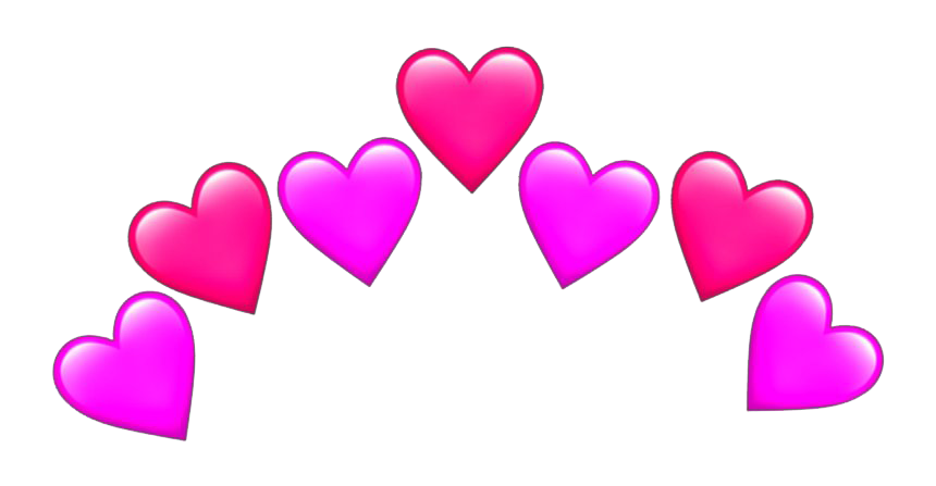 Pink Heart Emoji Png Photos (white, purplish red)