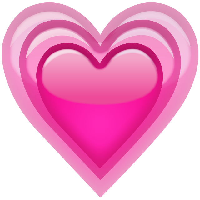 Pink Heart Emoji Transparent Images Png (white, plum, violet, salmon, purple)