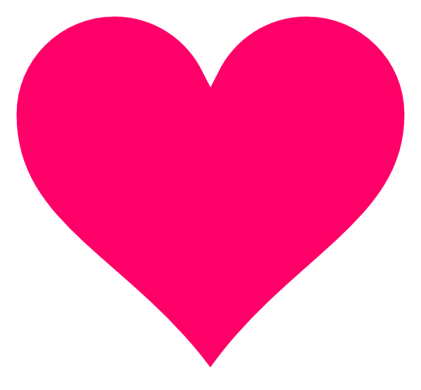 Pink Heart Vector Png File (red, white)