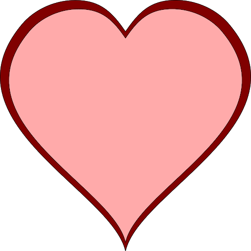 Pink Heart Vector Png Pic (black, pink, maroon)