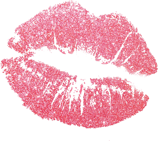 Pink Kiss Png Photos (black, salmon)