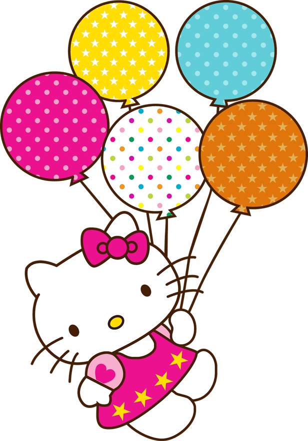 Pink Kitty Png Image (white, purple, chocolate, black, gold)