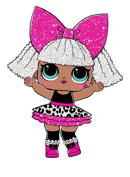 Pink Lol Doll Png Photos (black, salmon, beige)