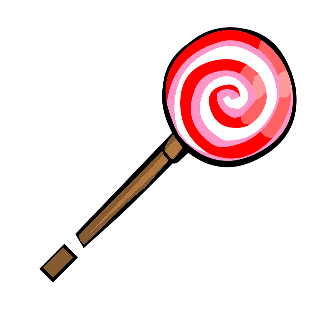 Pink Lollipop Png Image (red, white, olive, salmon, black)