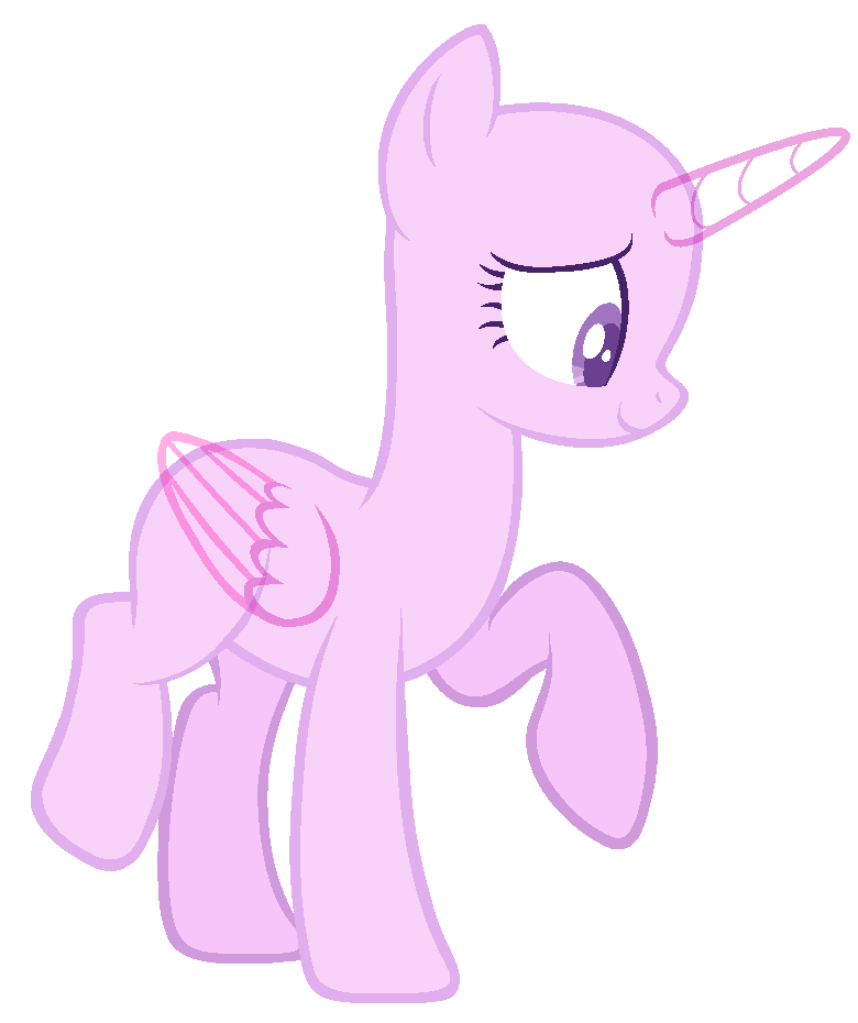 Pink Mlp Base Png Clipart (lavender, black, white)