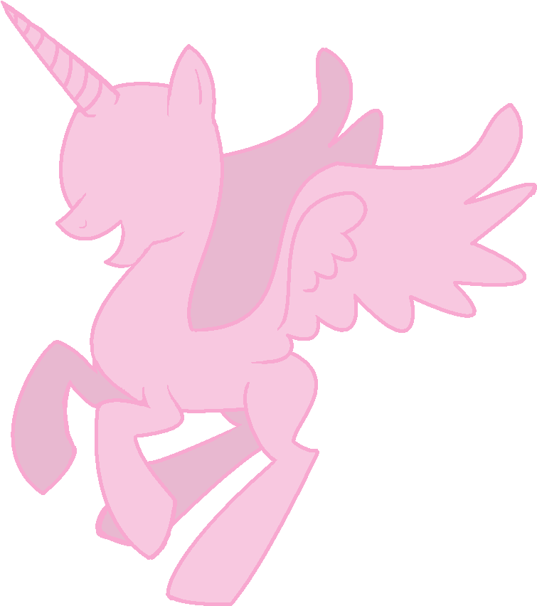 Pink Mlp Base Png Image (black, pink)