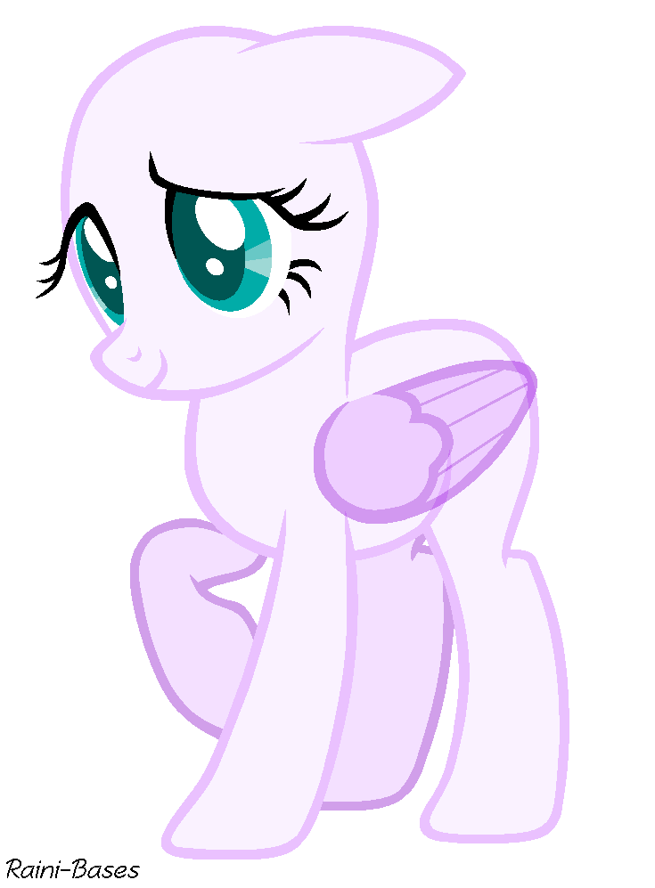 Pink Mlp Base Transparent Background (lavender, white)